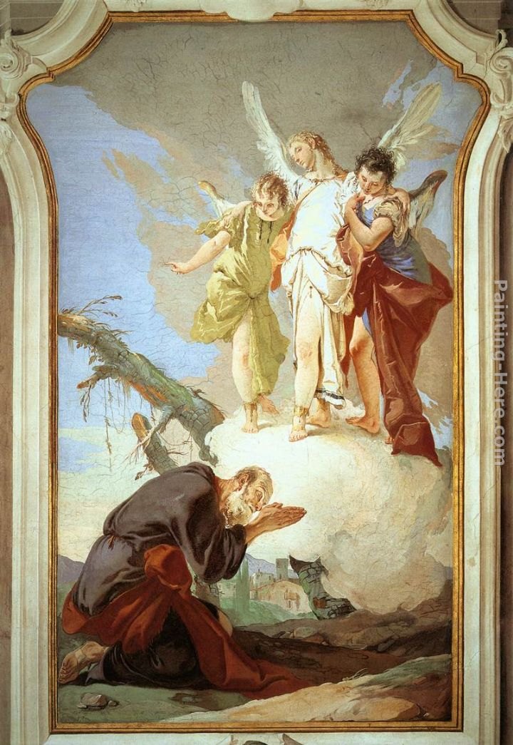 Giovanni Battista Tiepolo The Three Angels Appearing to Abraham
